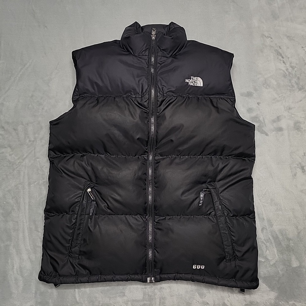 The North Face Puffer Vest Mens S Black 600 Down Nuptse Gorpcore Winter